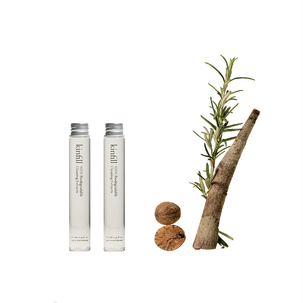 Kinfill-Glass & Mirror Cleaner Refills - glas en spiegelreiniger navulling - set van 2-Pine Husk-Schoonmaakmiddel-Liever Duurzaam