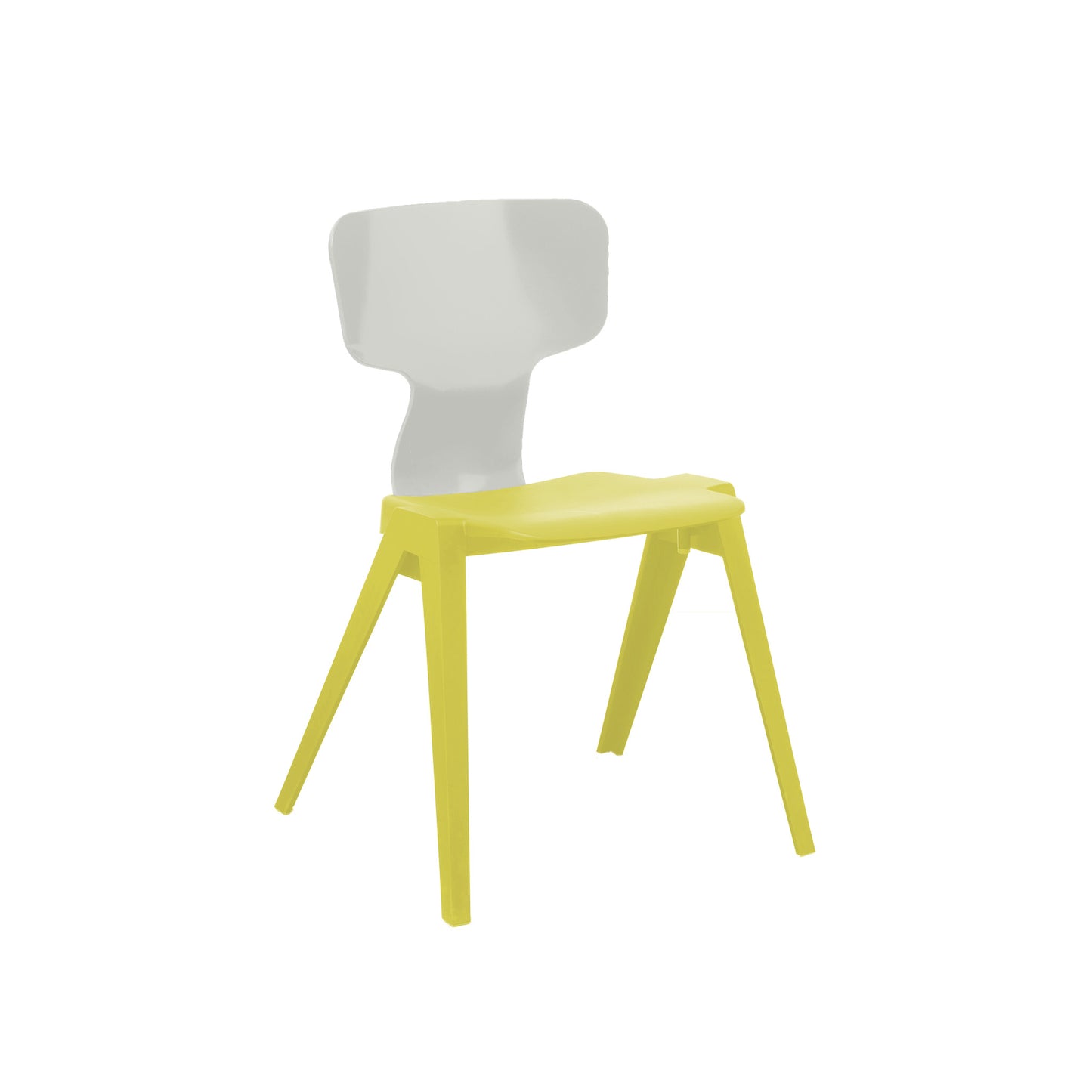 Circuform-REX - duurzame design stoel van Ineke Hans-Zwavelgeel-Lichtgrijs-Stoel-Liever Duurzaam