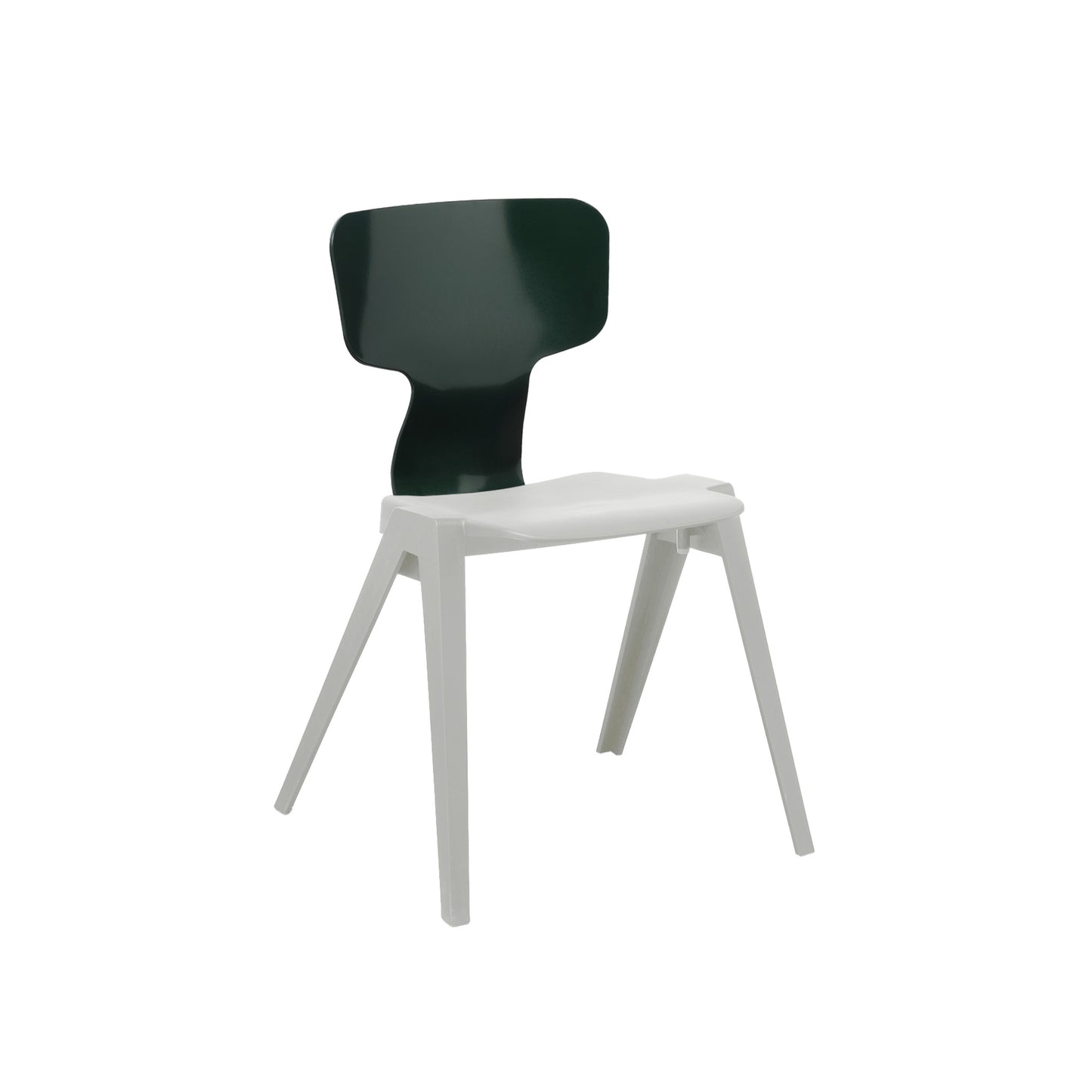 Circuform-REX - duurzame design stoel van Ineke Hans-Lichtgrijs-Dennengroen-Stoel-Liever Duurzaam