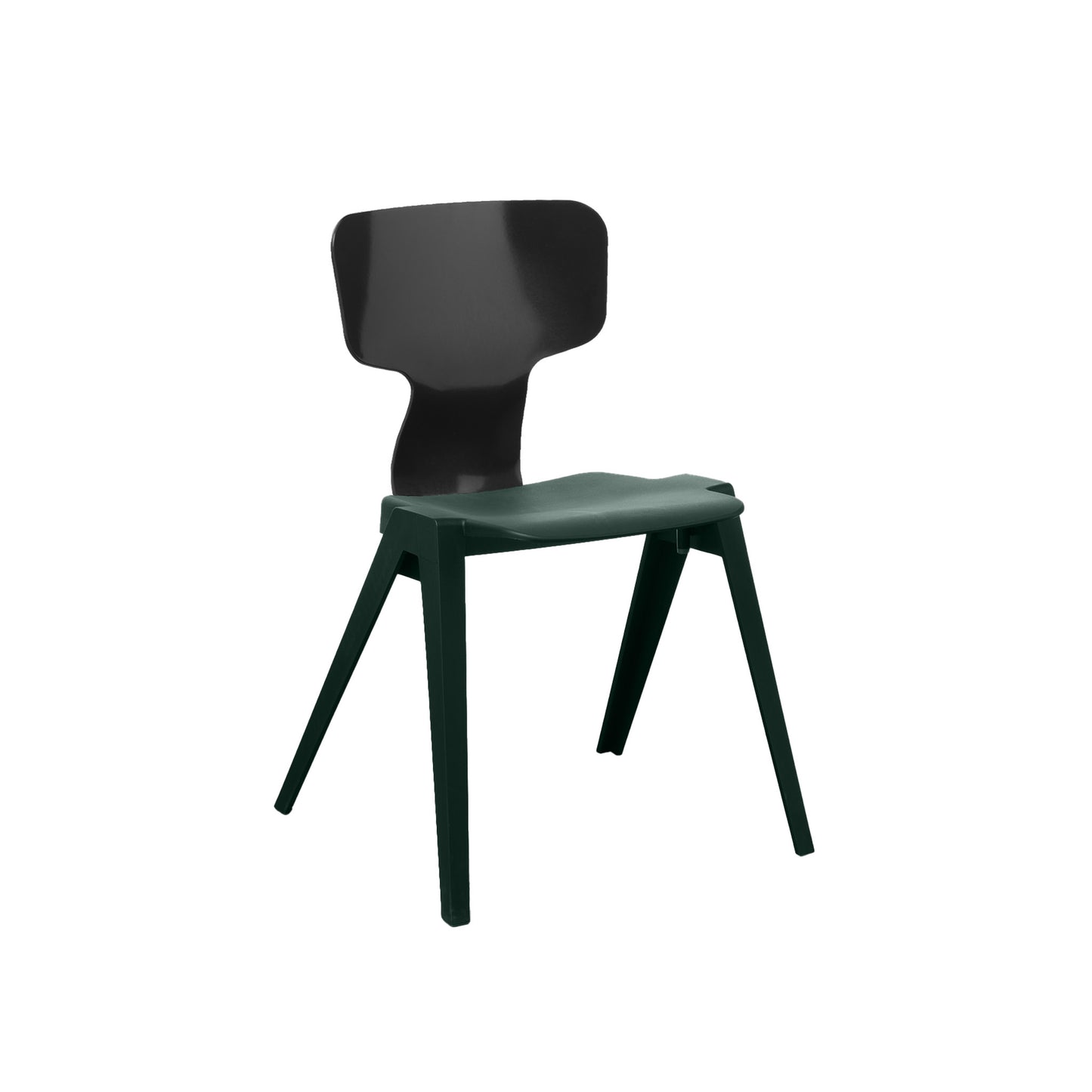 Circuform-REX - duurzame design stoel van Ineke Hans-Dennengroen-Zwart-Stoel-Liever Duurzaam