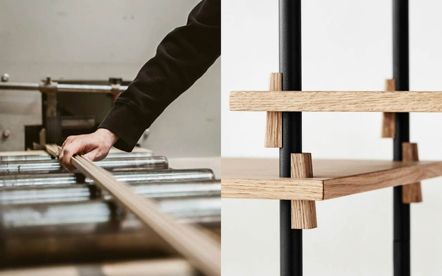 Productieproces bij Moebe. Duurzame design meubelen uit Denemarken.