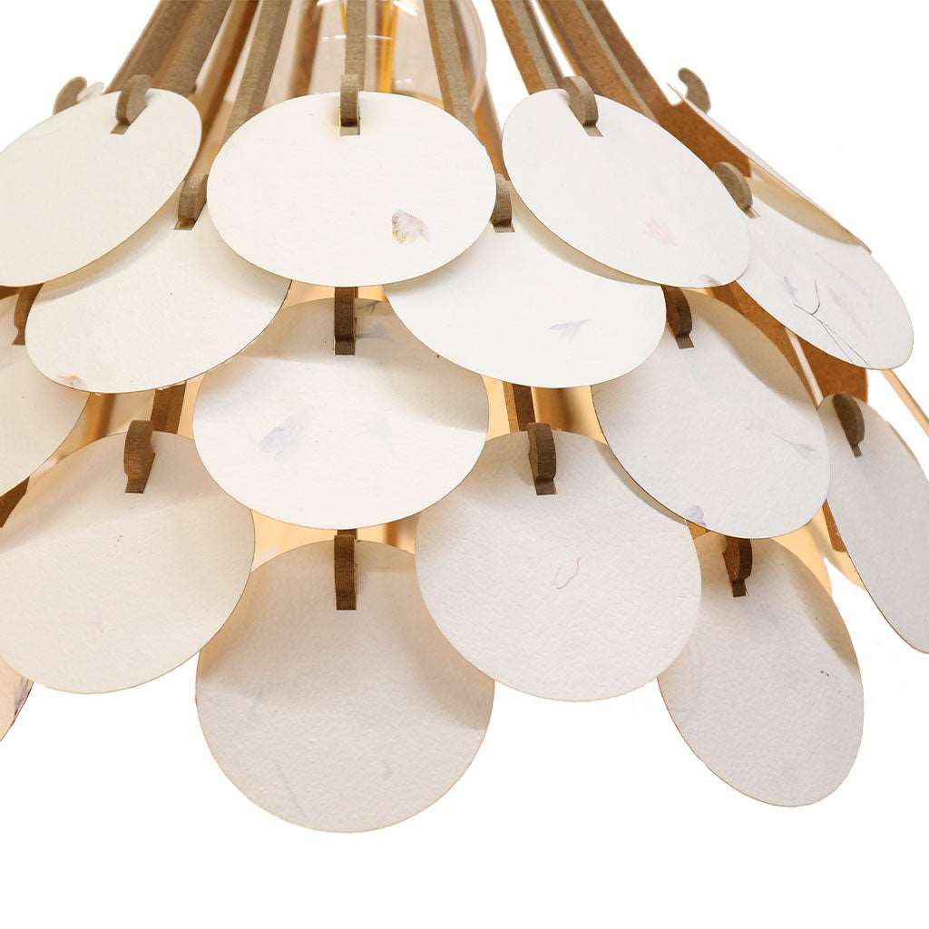 RIF-Hanglamp Fragile - hout en papier - D 36 cm-Hanglamp-Liever Duurzaam