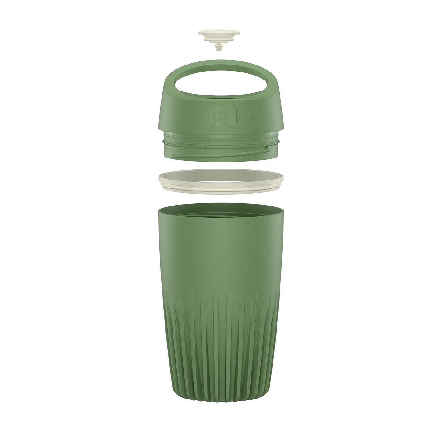 BE O Lifestyle-BE O cup - Green Monstera-Koffiebeker-Liever Duurzaam