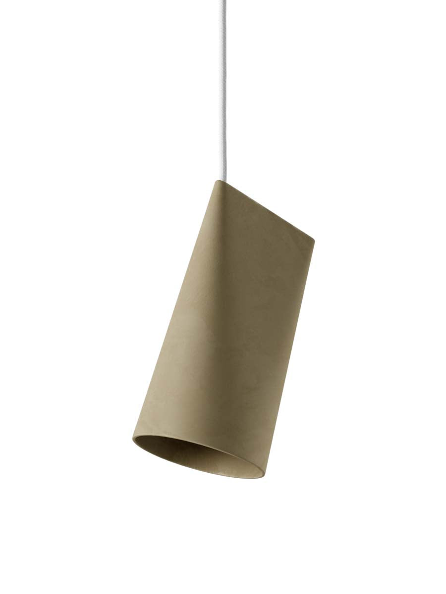 Moebe-Keramische hanglamp - Smal-Olijf-Hanglamp-Liever Duurzaam