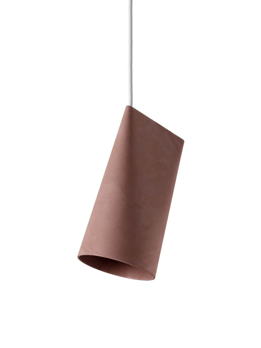 Moebe-Keramische hanglamp - Smal-Terracotta-Hanglamp-Liever Duurzaam