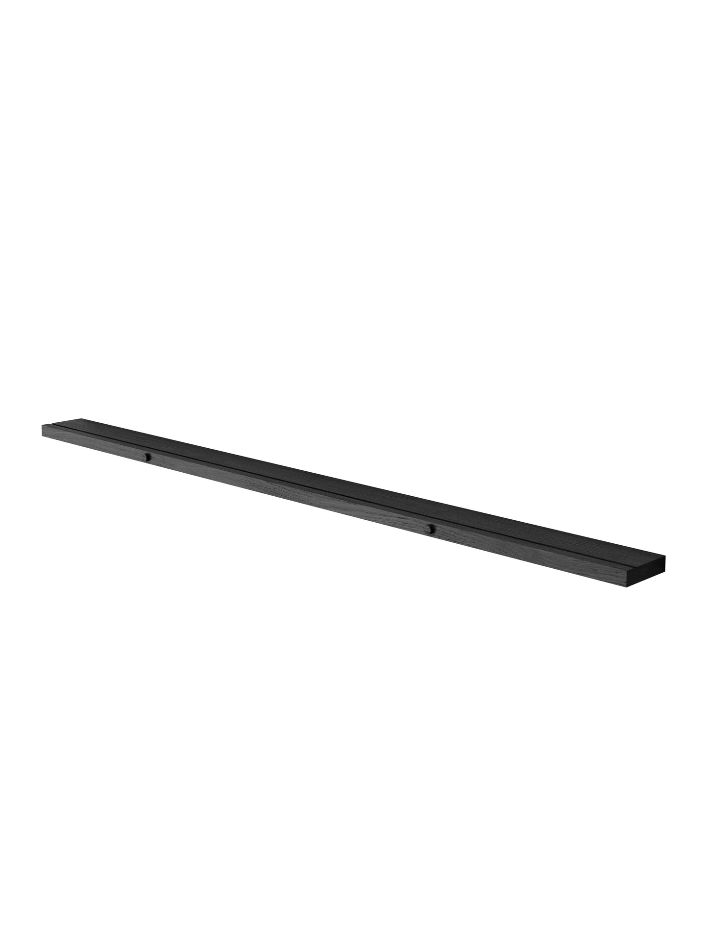 Moebe-Galerie wandplank-115 cm-Eiken, Zwart-Wandplank-Liever Duurzaam