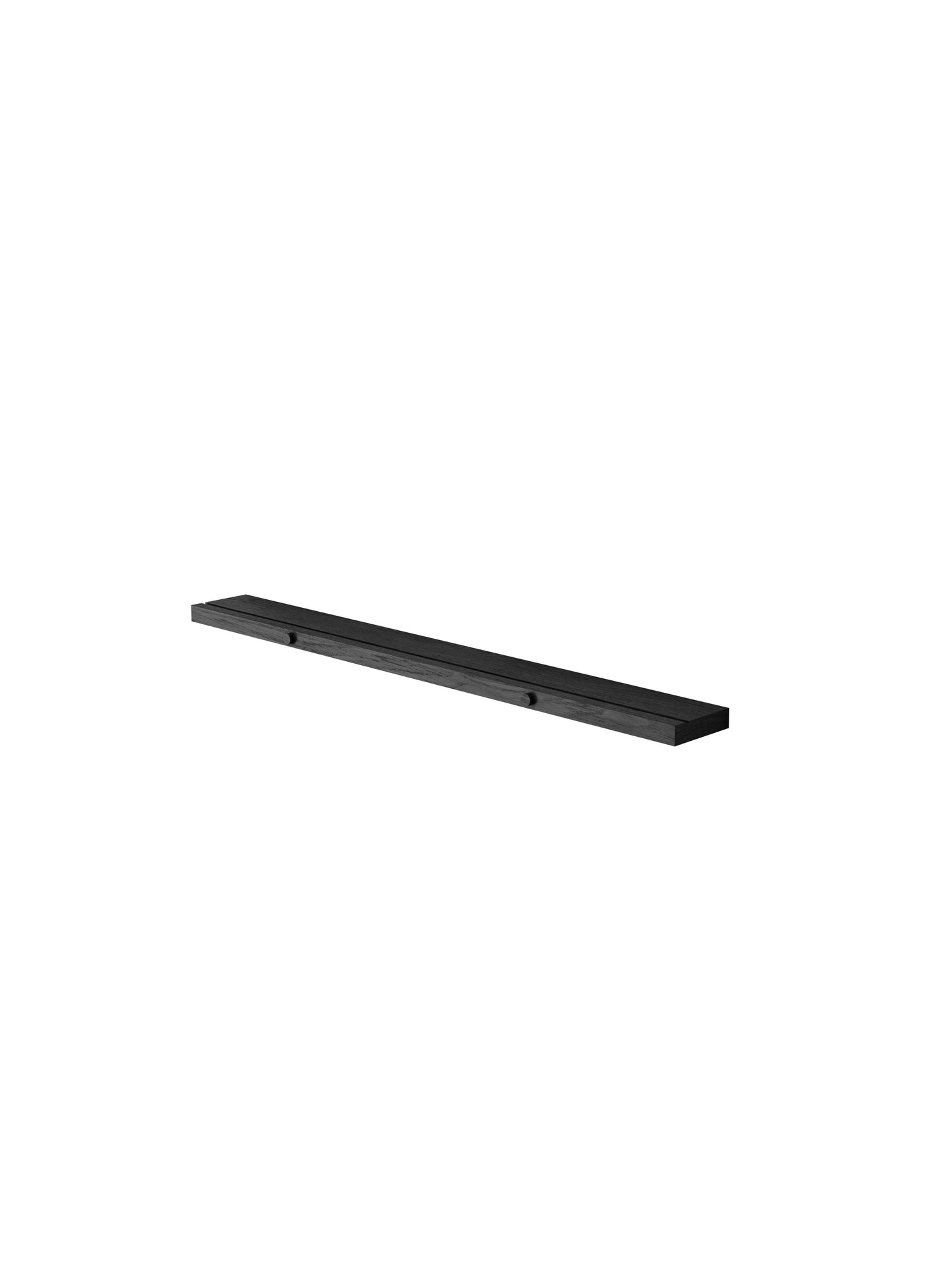 Moebe-Galerie wandplank-70 cm-Eiken, Zwart-Wandplank-Liever Duurzaam