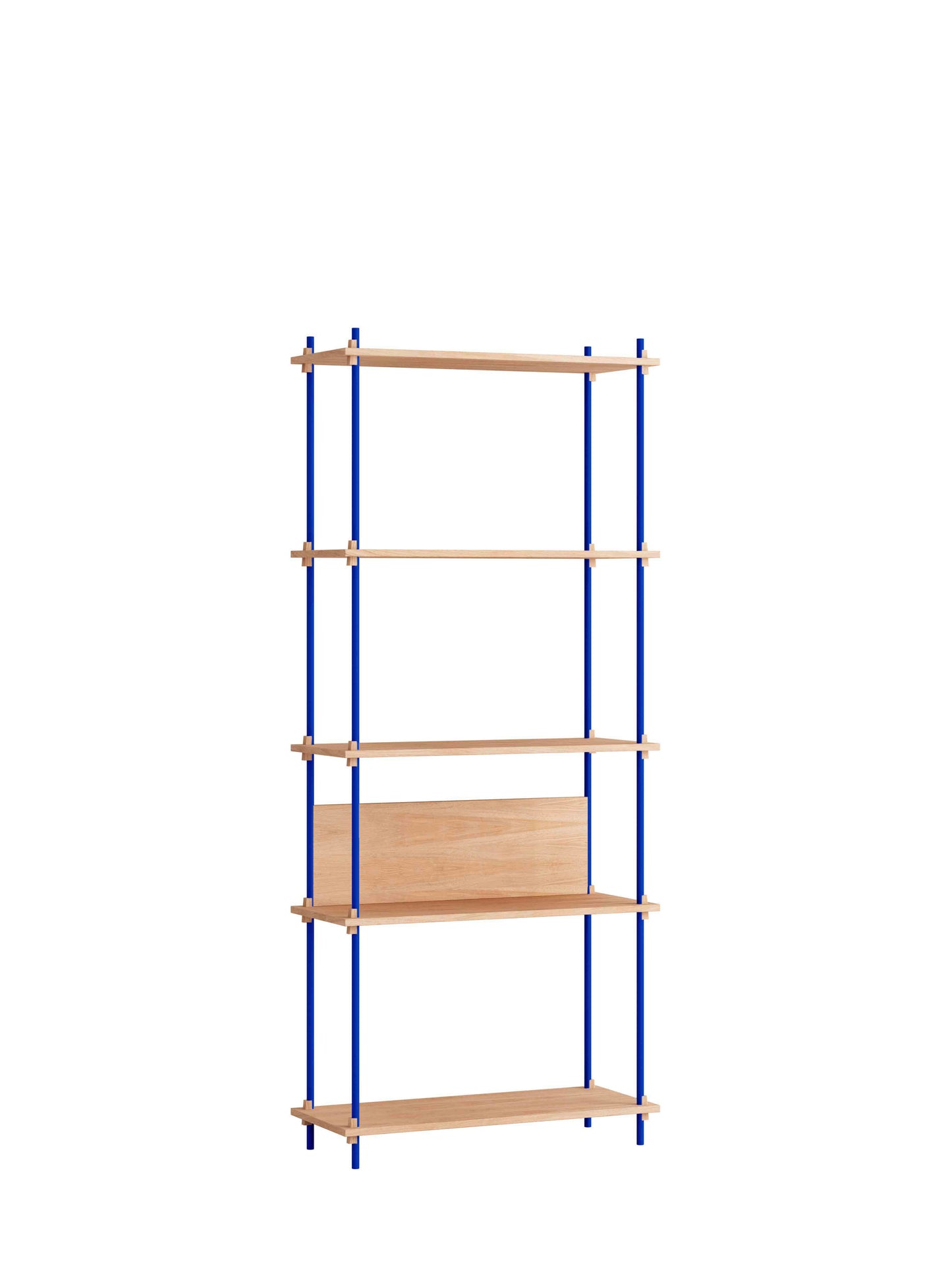 Moebe-Kast systeem - 200 x 85 x 35 cm - S.200.1.A-Diep blauw-Eiken-Kast-Liever Duurzaam