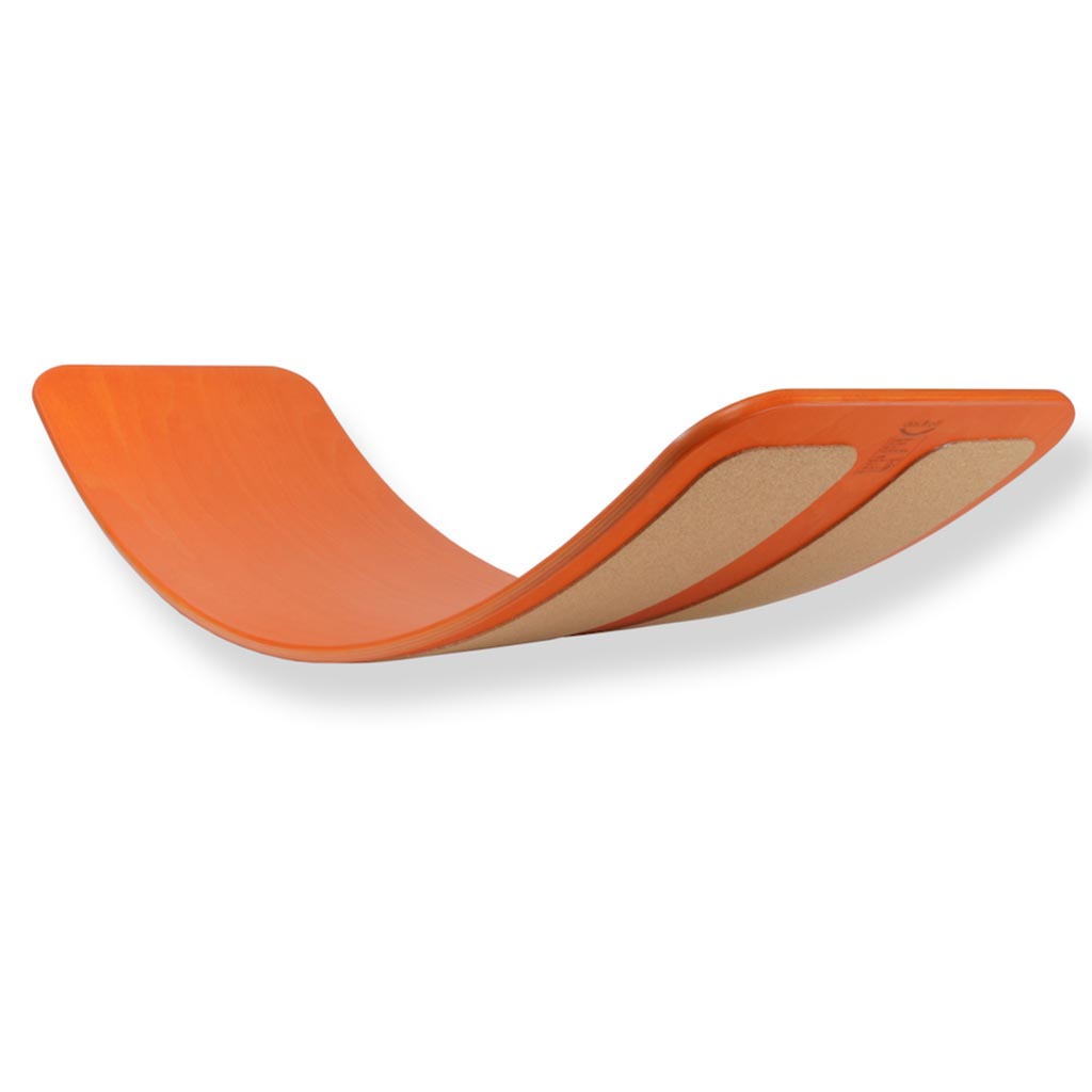 Tictoys-Balance board met kurk-Oranje-Balance board-Liever Duurzaam