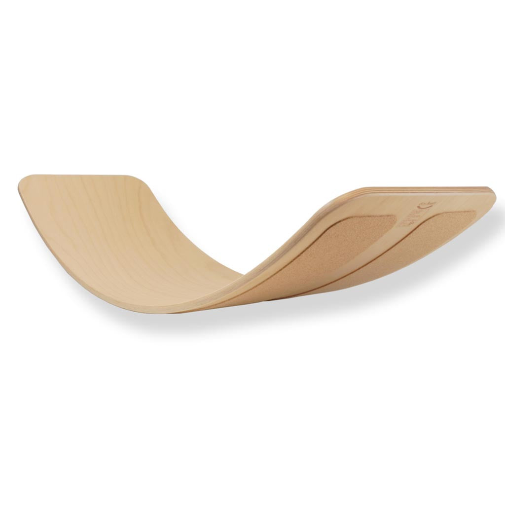 Tictoys-Balance board met kurk-Naturel gelakt-Balance board-Liever Duurzaam