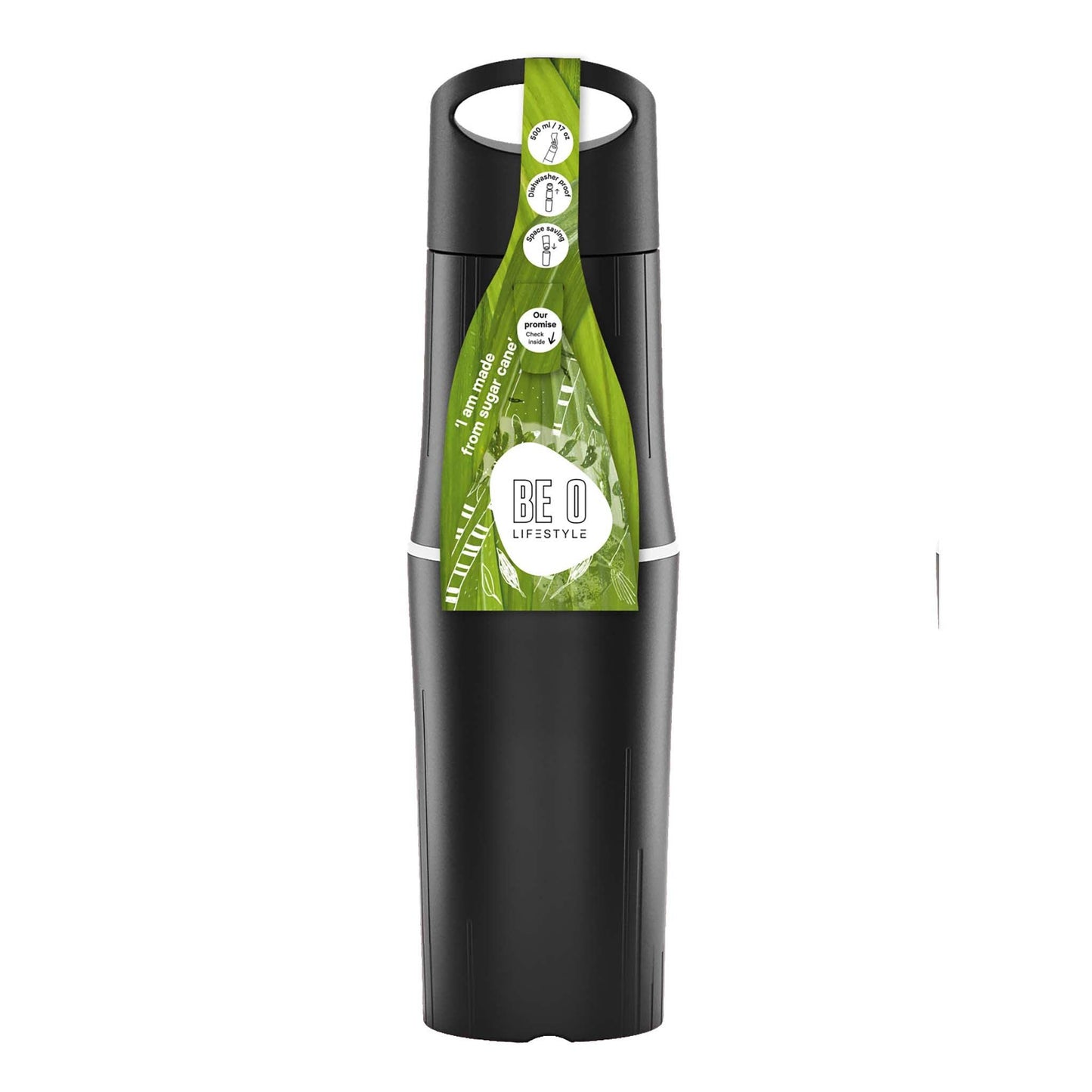 BE O Lifestyle-BE O bottle - Black-Drinkfles-Liever Duurzaam