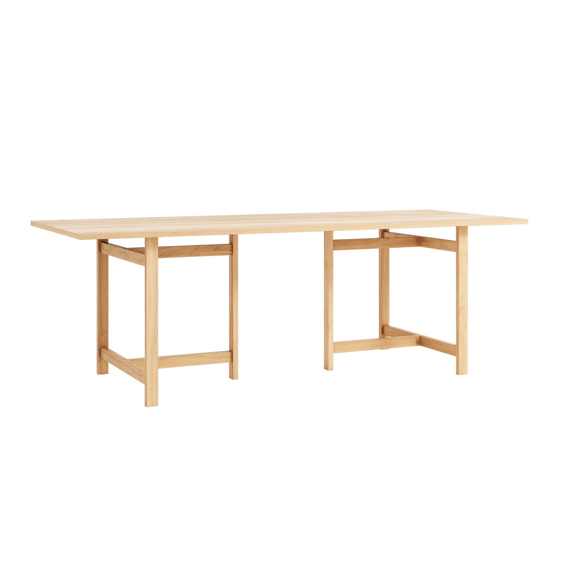 Moebe-Eettafel met T-vormig onderstel - eiken-Tafel-Liever Duurzaam