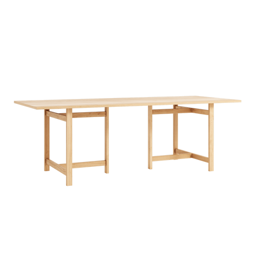 Moebe-Eettafel met T-vormig onderstel - eiken-Tafel-Liever Duurzaam