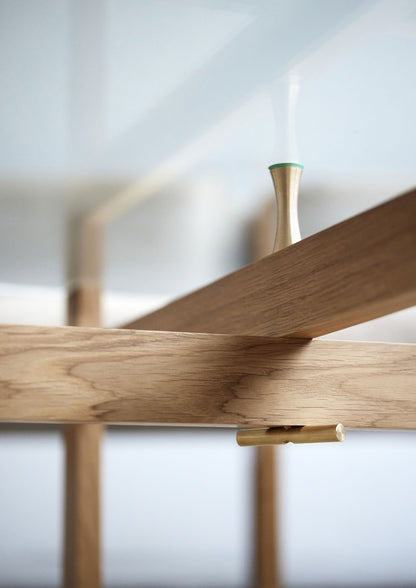 Moebe-Ronde salontafel - Eiken en glas-Tafel-Liever Duurzaam