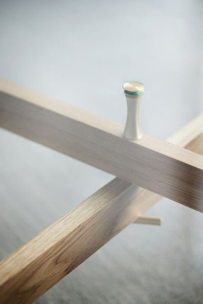 Moebe-Ronde salontafel - Eiken en glas-Tafel-Liever Duurzaam
