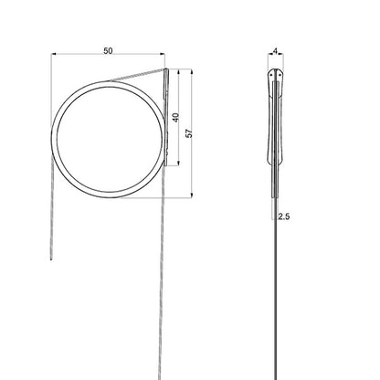 Wandsteun Cirkel M - D 50 cm