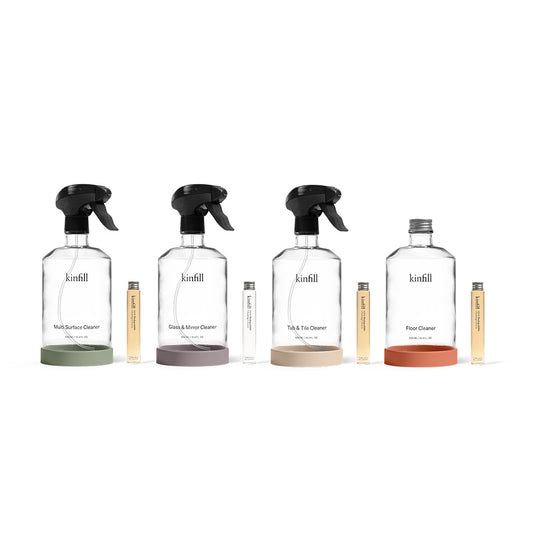 Kinfill-Full House Starter Kit - set van 4 schoonmaakmiddelen-Schoonmaakmiddel-Liever Duurzaam