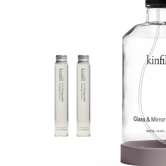 Kinfill-Glass & Mirror Cleaner Refills - glas en spiegelreiniger navulling - set van 2-Schoonmaakmiddel-Liever Duurzaam