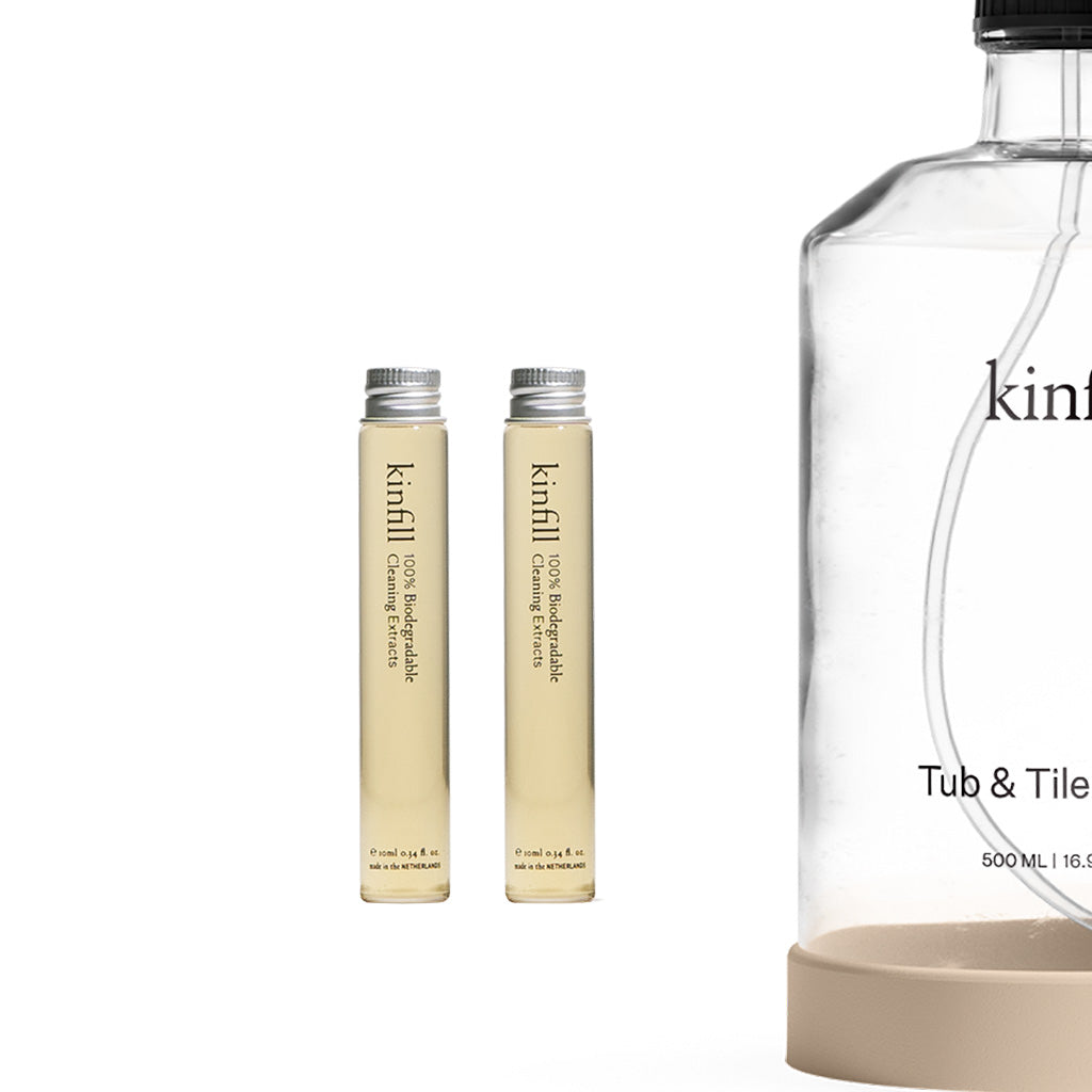 Kinfill-Tub & Tile Cleaner Refills - sanitair en tegelreiniger navulling - set van 2-Schoonmaakmiddel-Liever Duurzaam