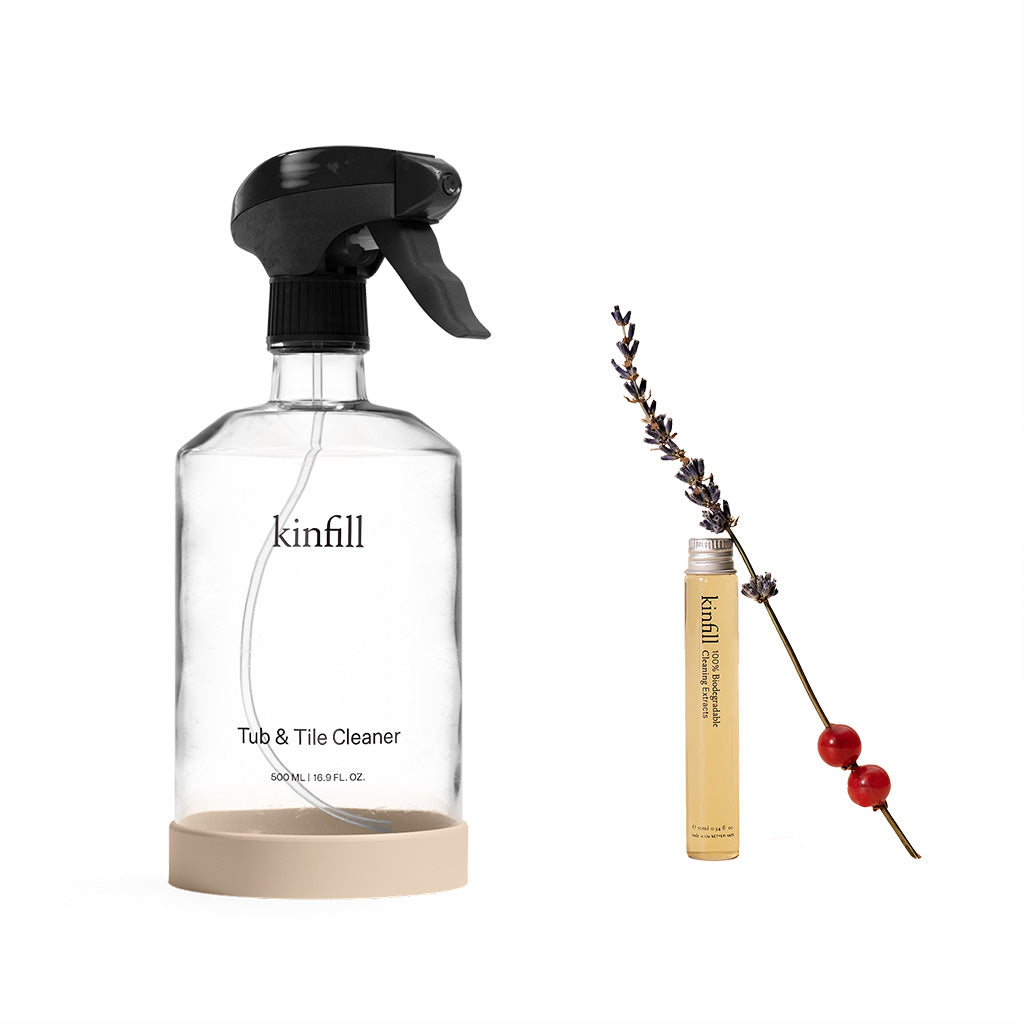 Kinfill-Starter kit Tub & Tile - sanitair en tegelreiniger-Lavender Fields-Schoonmaakmiddel-Liever Duurzaam