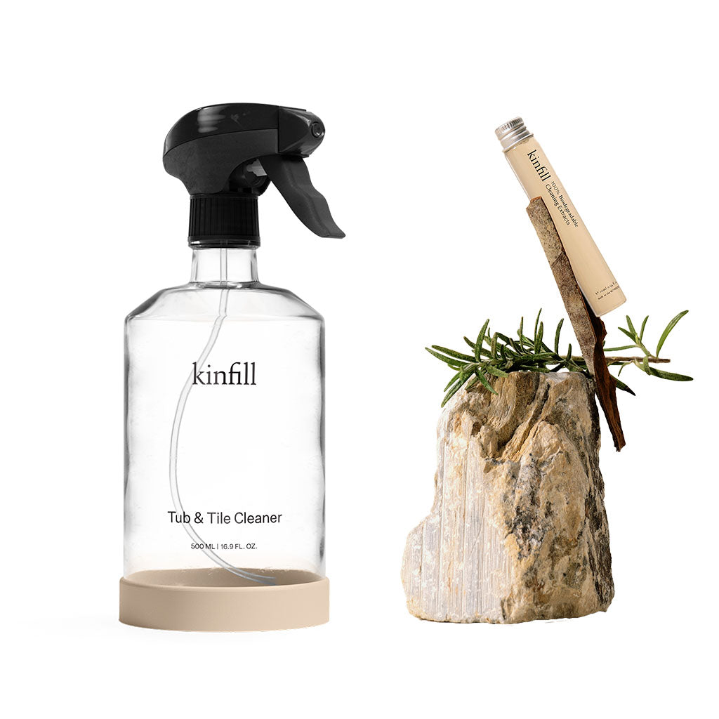 Kinfill-Starter kit Tub & Tile - sanitair en tegelreiniger-Pine Husk-Schoonmaakmiddel-Liever Duurzaam