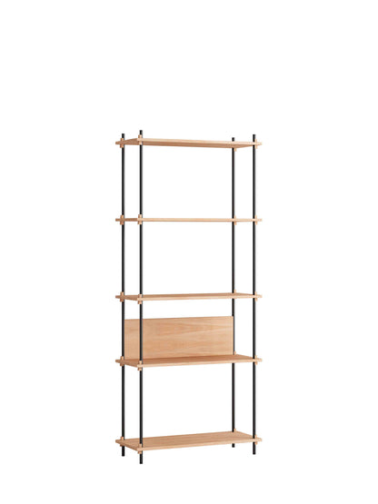 Moebe-Kast systeem - 200 x 85 x 35 cm - S.200.1.A-Zwart-Eiken-Kast-Liever Duurzaam