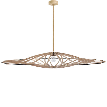 RIF-Hanglamp Twist - D 104 cm-Naturel met naturelle ophanging-Hanglamp-Liever Duurzaam