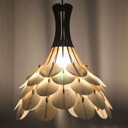 RIF-Hanglamp Fragile - hout en papier - D 36 cm-Hanglamp-Liever Duurzaam