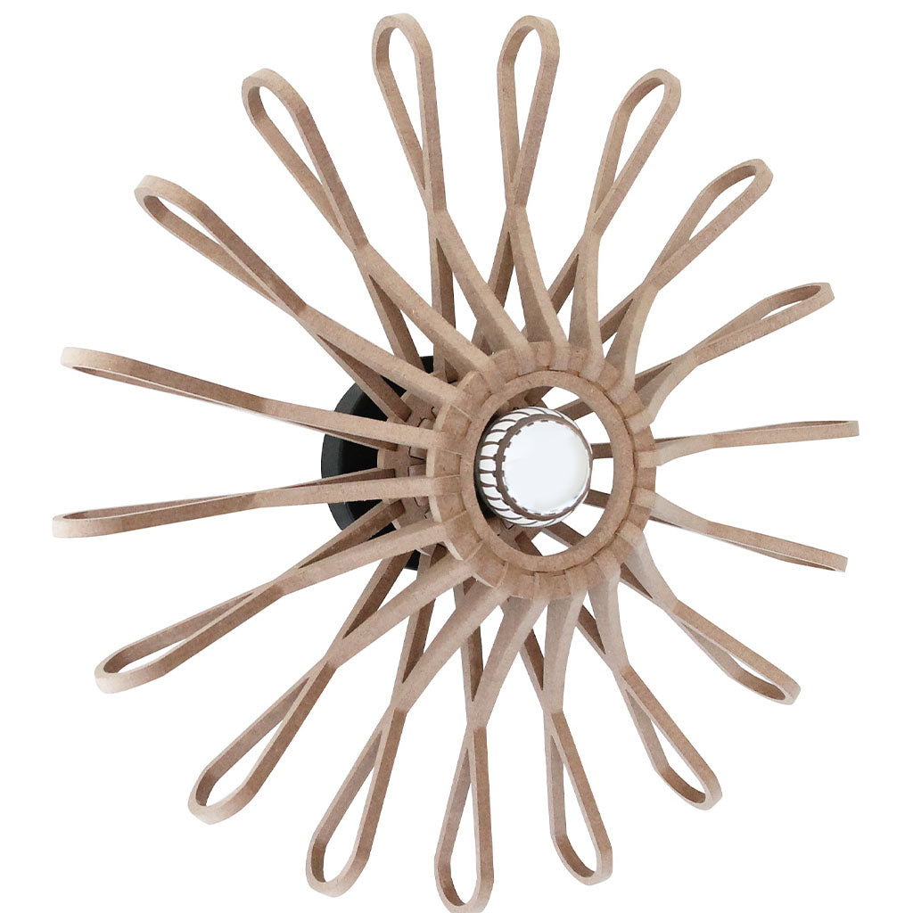 RIF-Wandlamp Fleur - D 47 cm-Naturel-Wandlamp-Liever Duurzaam