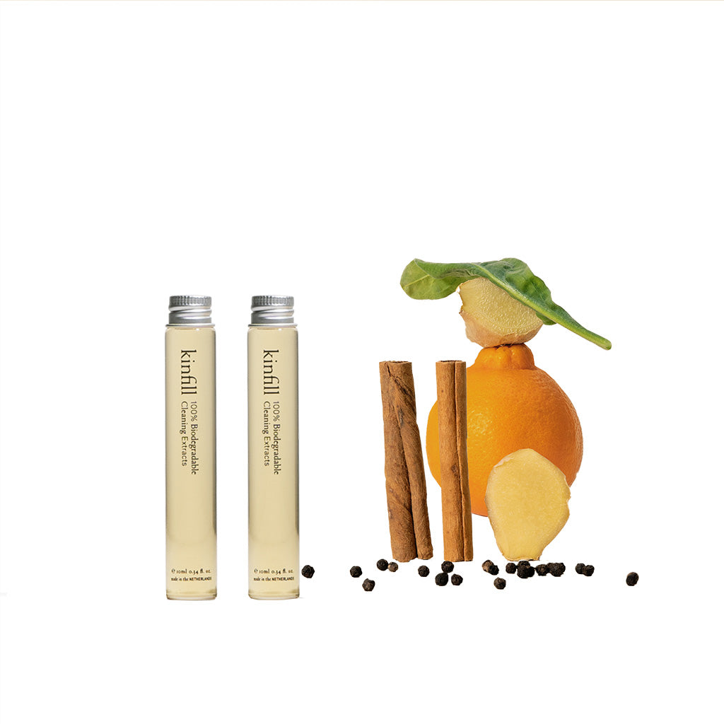 Kinfill-Floor Cleaner Refills - vloerreiniger navulling - set van 2-Naranja n°55-Schoonmaakmiddel-Liever Duurzaam