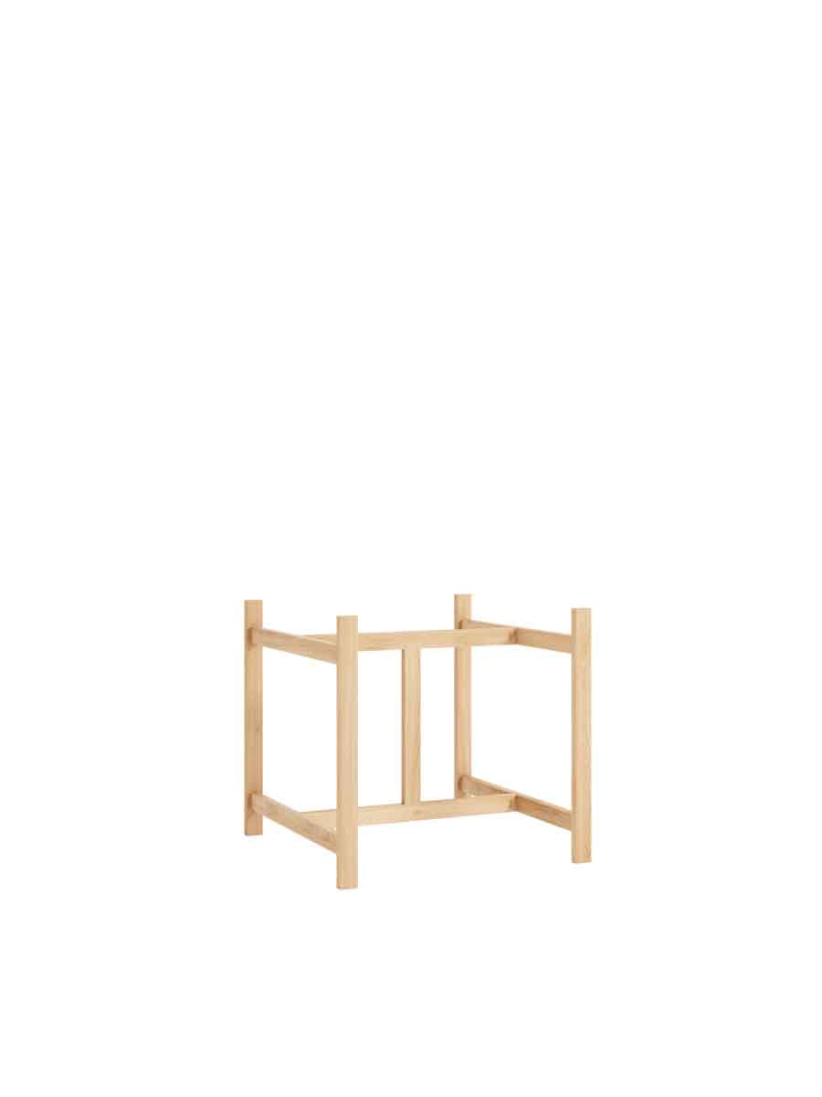 Moebe-Ronde eettafel met H-vormig onderstel - eiken - D 140 cm-Tafel-Liever Duurzaam