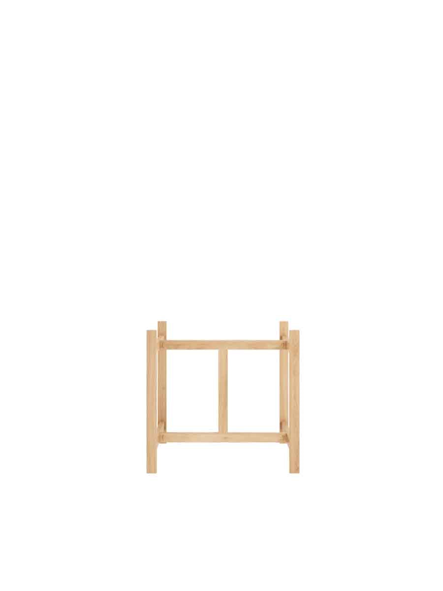 Moebe-Ronde eettafel met H-vormig onderstel - eiken - D 140 cm-Tafel-Liever Duurzaam
