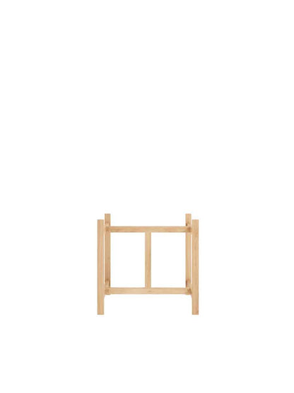Moebe-Ronde eettafel met H-vormig onderstel - eiken - D 140 cm-Tafel-Liever Duurzaam