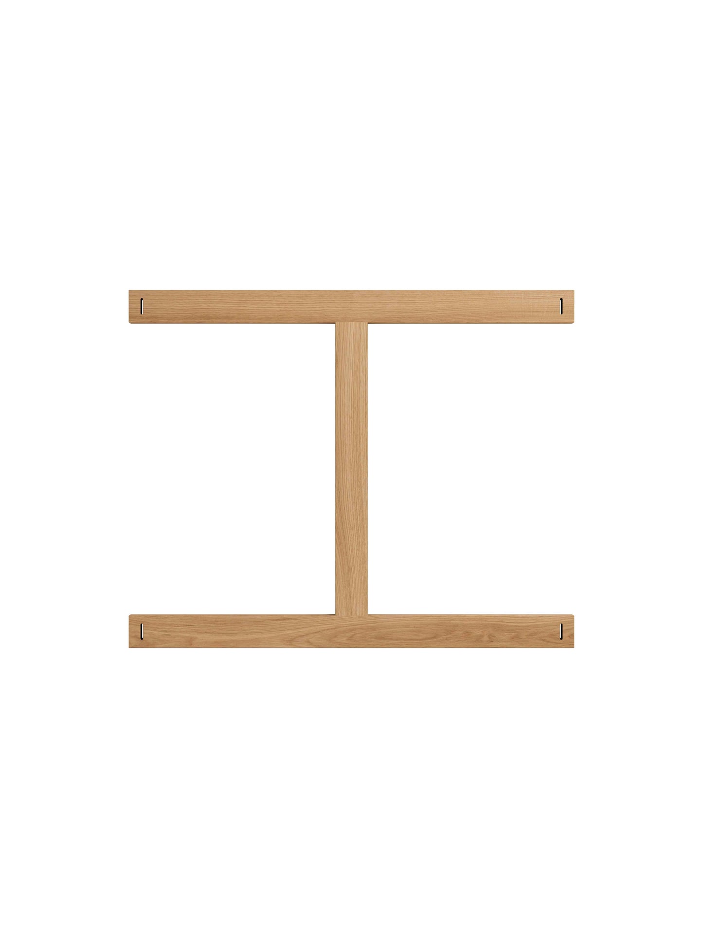 Moebe-Ronde eettafel met H-vormig onderstel - eiken - D 140 cm-Tafel-Liever Duurzaam
