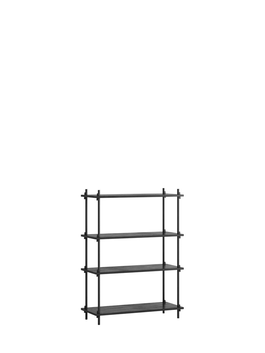 Moebe-Kast systeem - 115 x 85 x 35 cm - S.115.1.A-Zwart-Zwart-Kast-Liever Duurzaam