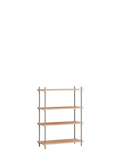 Moebe-Kast systeem - 115 x 85 x 35 cm - S.115.1.A-Warm grijs-Eiken-Kast-Liever Duurzaam