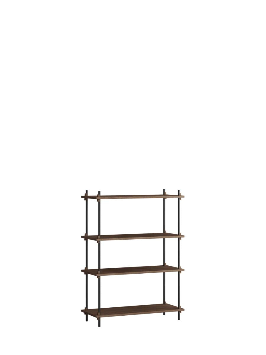 Moebe-Kast systeem - 115 x 85 x 35 cm - S.115.1.A-Zwart-Gerookt eiken-Kast-Liever Duurzaam
