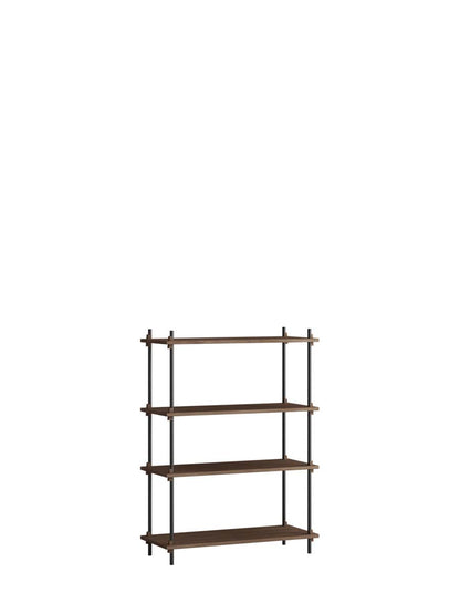 Moebe-Kast systeem - 115 x 85 x 35 cm - S.115.1.A-Zwart-Gerookt eiken-Kast-Liever Duurzaam