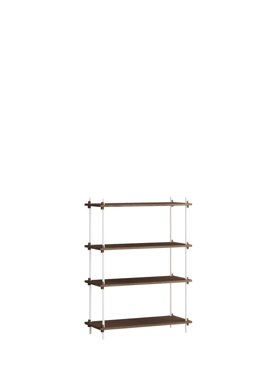 Moebe-Kast systeem - 115 x 85 x 35 cm - S.115.1.A-Wit-Gerookt eiken-Kast-Liever Duurzaam