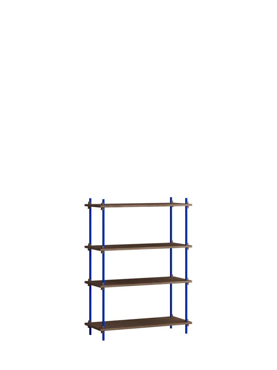 Moebe-Kast systeem - 115 x 85 x 35 cm - S.115.1.A-Diep blauw-Gerookt eiken-Kast-Liever Duurzaam