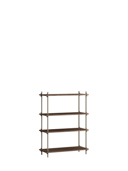 Moebe-Kast systeem - 115 x 85 x 35 cm - S.115.1.A-Warm grijs-Gerookt eiken-Kast-Liever Duurzaam