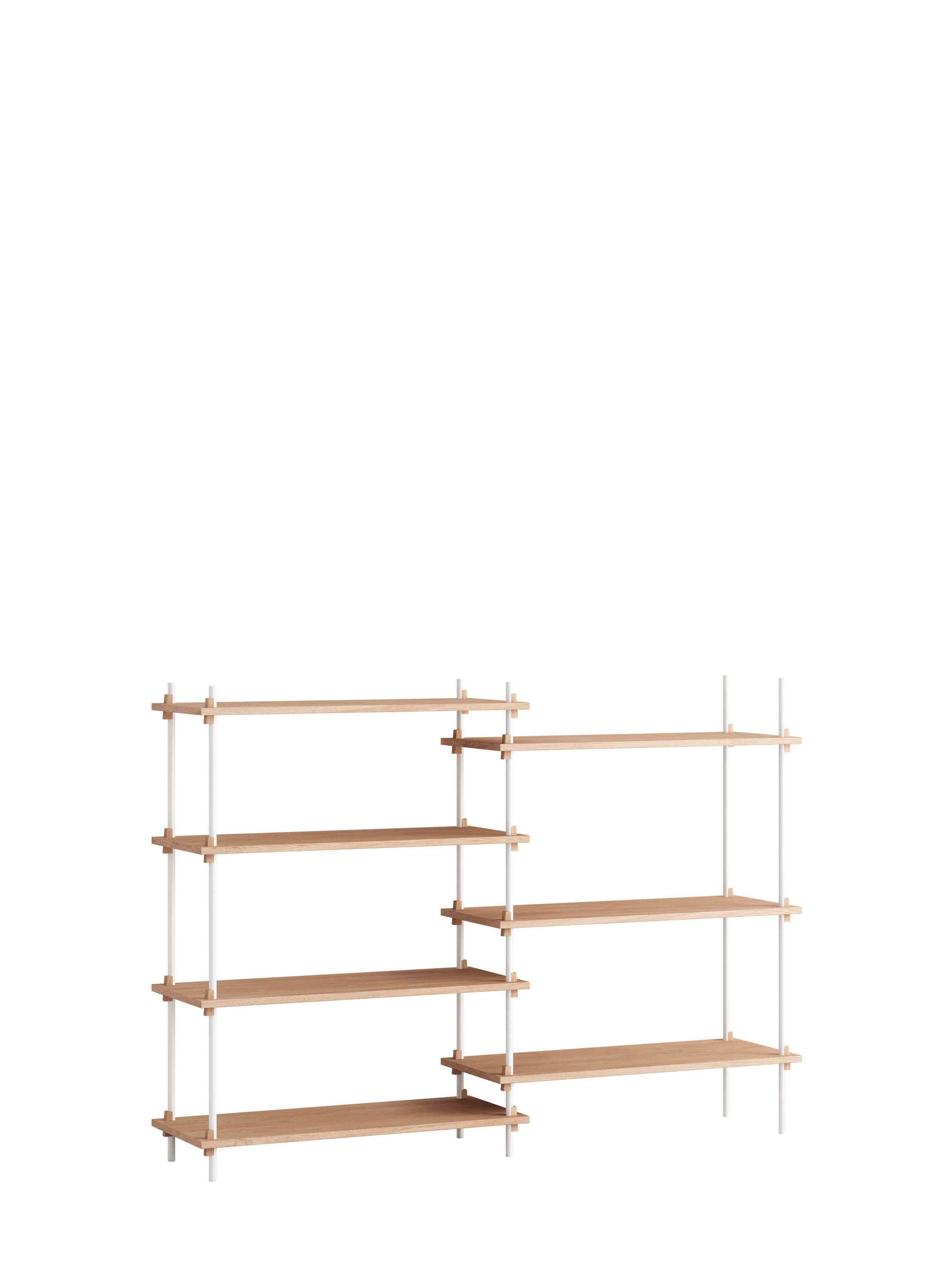 Moebe-Kast systeem - 115 x 163 x 35 cm - S.115.2.A-Wit-Eiken-Kast-Liever Duurzaam