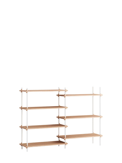 Moebe-Kast systeem - 115 x 163 x 35 cm - S.115.2.A-Wit-Eiken-Kast-Liever Duurzaam