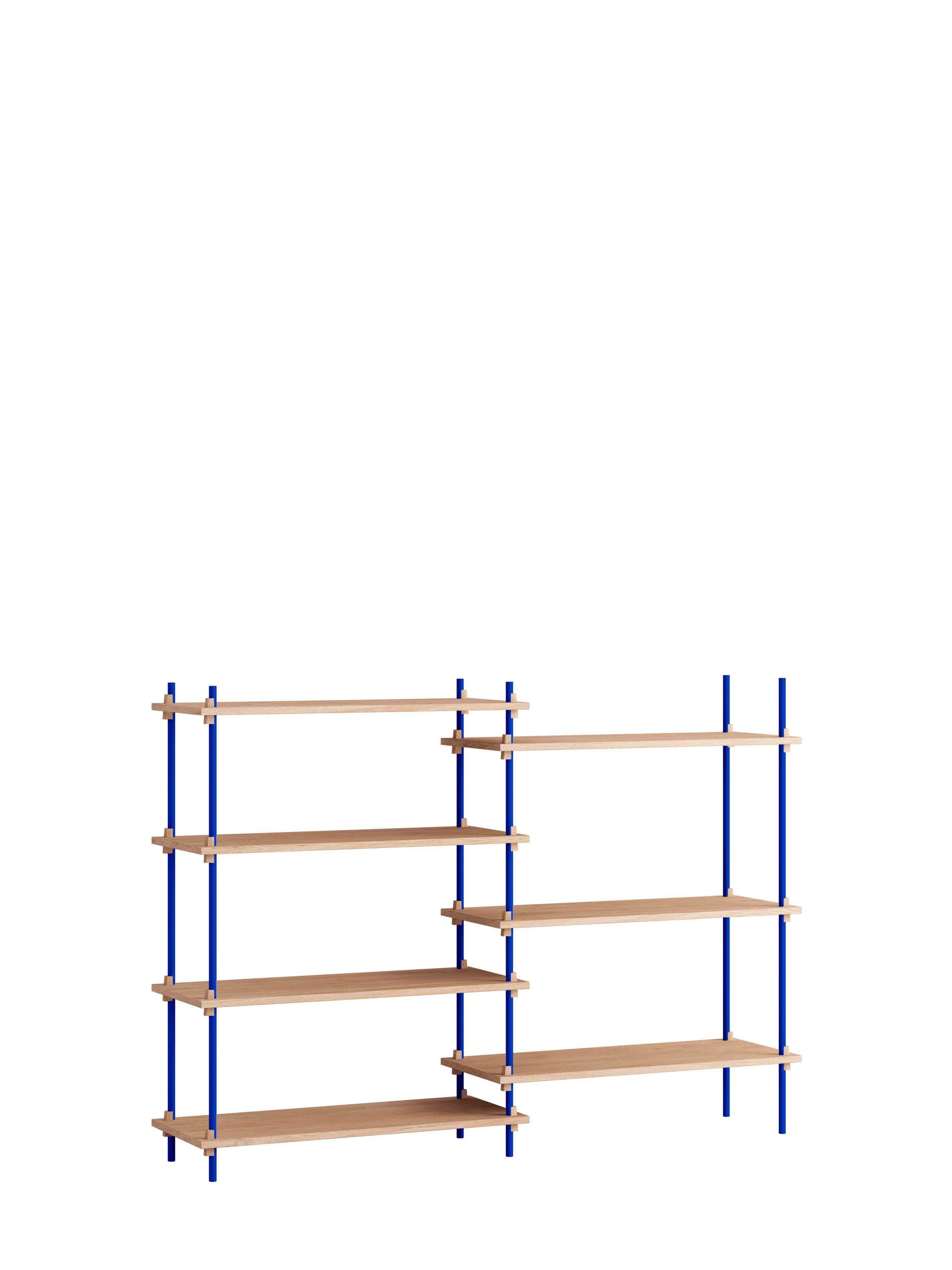 Moebe-Kast systeem - 115 x 163 x 35 cm - S.115.2.A-Diep blauw-Eiken-Kast-Liever Duurzaam