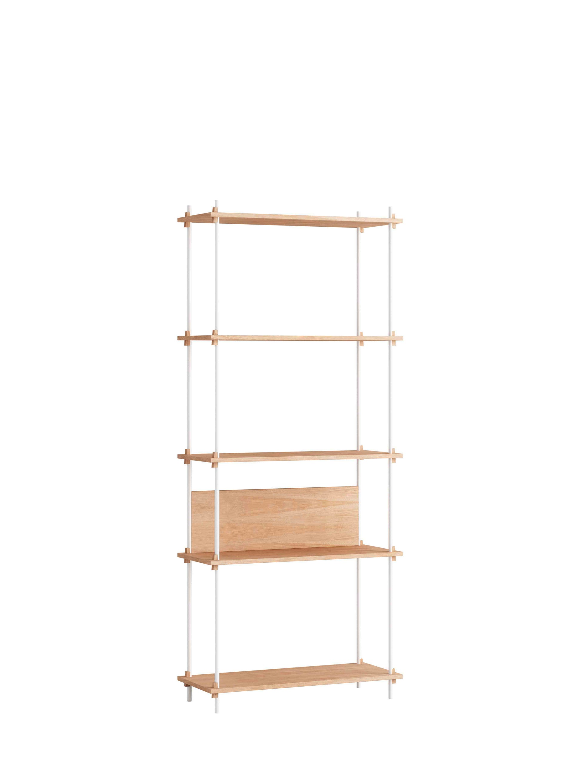 Moebe-Kast systeem - 200 x 85 x 35 cm - S.200.1.A-Wit-Eiken-Kast-Liever Duurzaam