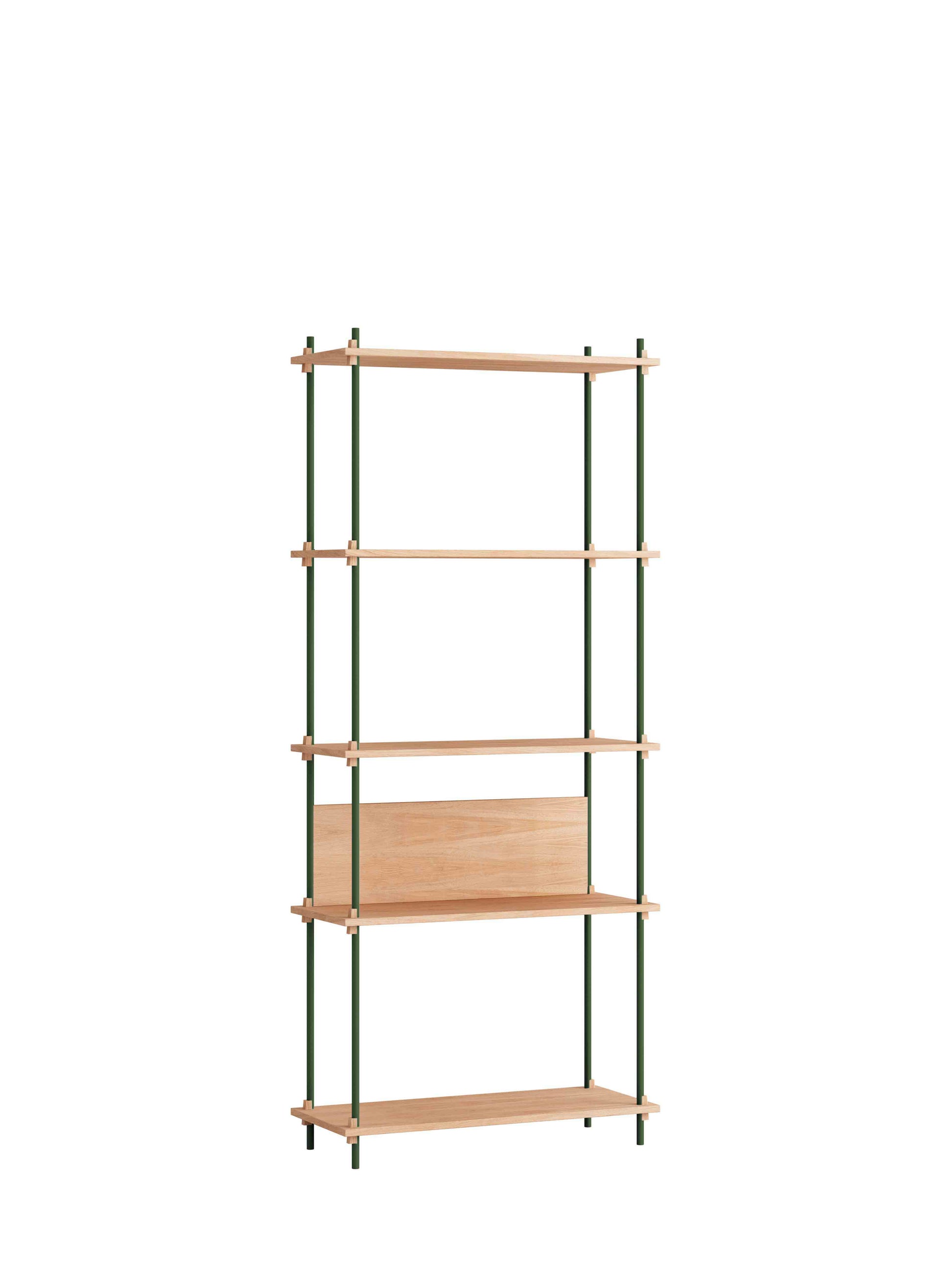 Moebe-Kast systeem - 200 x 85 x 35 cm - S.200.1.A-Dennen groen-Eiken-Kast-Liever Duurzaam