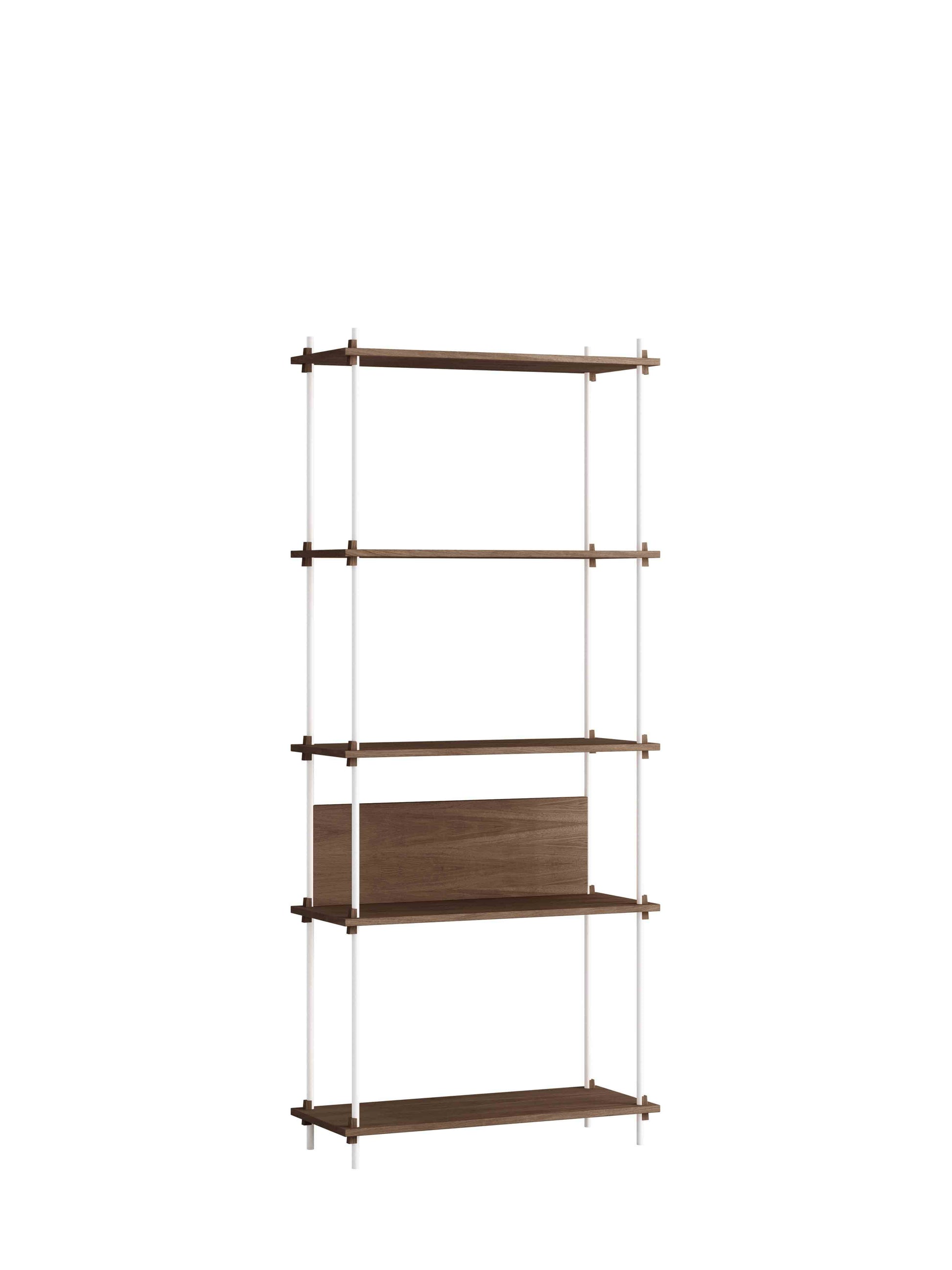 Moebe-Kast systeem - 200 x 85 x 35 cm - S.200.1.A-Wit-Gerookt eiken-Kast-Liever Duurzaam