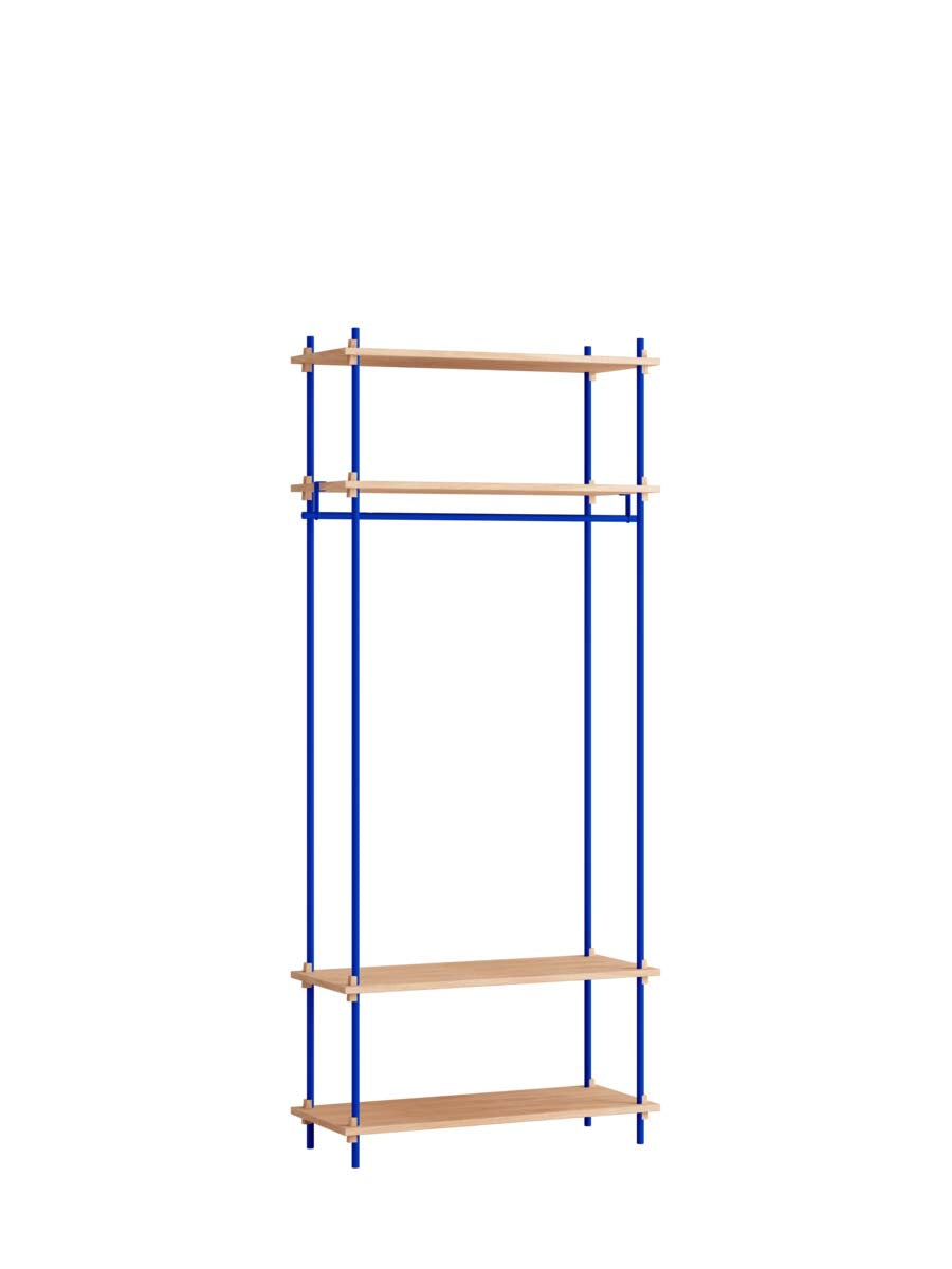 Moebe-Kast systeem - 200 x 85 x 35 cm - S.200.1.F-Diep blauw-Eiken-Kast-Liever Duurzaam