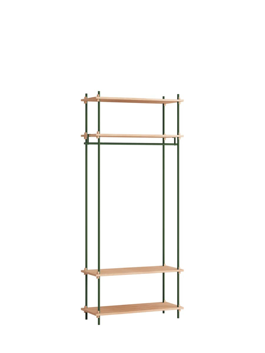 Moebe-Kast systeem - 200 x 85 x 35 cm - S.200.1.F-Dennen groen-Eiken-Kast-Liever Duurzaam