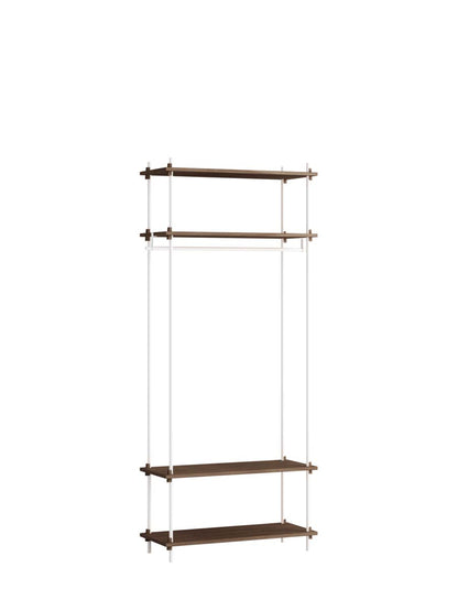 Moebe-Kast systeem - 200 x 85 x 35 cm - S.200.1.F-Wit-Gerookt eiken-Kast-Liever Duurzaam